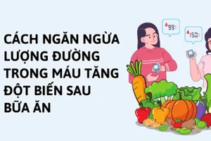 Cách ngăn ngừa lượng đường trong máu tăng đột biến sau bữa ăn