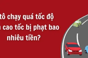 Ô tô chạy quá tốc độ trên cao tốc bị phạt bao nhiêu tiền?
