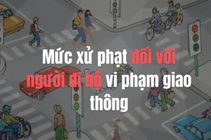 Mức xử phạt đối với người đi bộ vi phạm giao thông