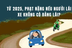 Từ 2025, phạt nặng nếu người lái xe không có bằng lái?