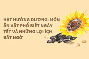 Hạt hướng dương: món ăn vặt phổ biết ngày Tết và những lợi ích bất ngờ 