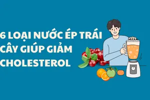 6 loại nước ép trái cây giúp giảm cholesterol