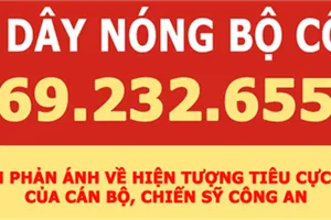Đường dây nóng nhận tin về an ninh trật tự, xây dựng lực lượng CAND