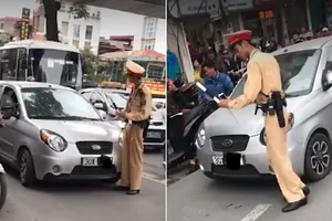 CSGT không nên chặn đầu xe ô tô người vi phạm?