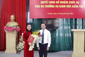 Bà Nguyễn Thị Bình được bổ nhiệm làm Phó Vụ trưởng Vụ Giám đốc kiểm tra I. Ảnh: TAND Tối cao
