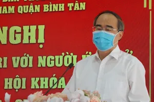 Ông Nguyễn Thiện Nhân cam kết các vấn đề dân sinh với cử tri