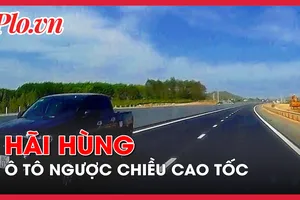 Video: Camera ghi cảnh xe ô tô chạy ngược chiều trên cao tốc Phan Thiết - Dầu Giây
