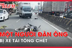 Trên đường đi làm, người đàn ông bị xe tải tông chết