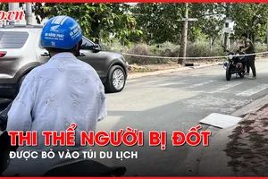 Thi thể người bị đốt ở Bình Dương được bỏ vào túi du lịch