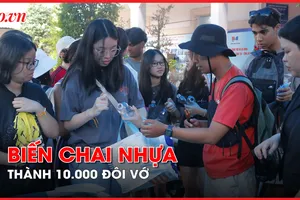 Video: Tái chế chai nhựa thành 10.000 đôi vớ tặng em nhỏ vùng núi Tây Bắc 