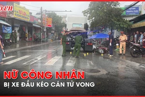 Video: Trên đường đi làm, nữ công nhân bị xe đầu kéo cán tử vong