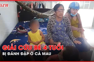 Video: Giải cứu bé 4 tuổi bị đánh đập ở Cà Mau