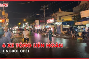 Video: Tông liên hoàn giữa 6 phương tiện, một người chết, nhiều người bị thương