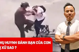 Phụ huynh đánh bạn của con đối diện với hình phạt nào?