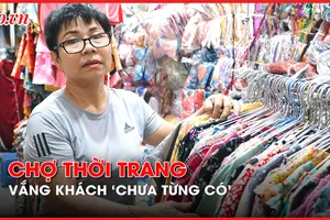 Các chợ thời trang ở TP.HCM vắng ‘chưa từng có’ trong mùa Tết 