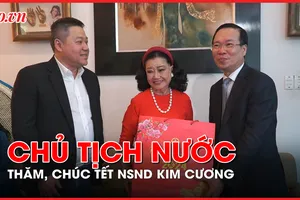 Video: Chủ tịch nước Võ Văn Thưởng thăm, chúc Tết NSND Kim Cương 