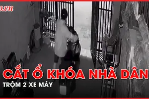 Video: Cắt ổ khóa nhà dân, trộm liên tiếp 2 xe máy đắt tiền