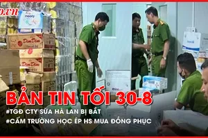 Bản tin tối 30-8: TGĐ công ty CP sữa Hà Lan bị bắt; Cấm trường học ép buộc học sinh mua đồng phục