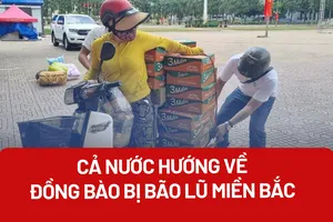 Cả nước chung tay hỗ trợ đồng bào bị bão lũ miền Bắc
