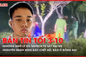 Bản tin tối 3-10: Lý do sát hại mẹ ruột không ngờ của nghịch tử ở Bình Phước; Nguyên nhân nghi gây chết hàng loạt hổ, báo ở Đồng Nai