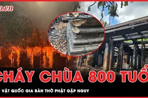 Cháy chùa Phổ Quang 800 tuổi: Bảo vật quốc gia Bàn thờ Phật gặp nguy