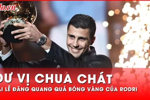Dư vị chua chát tại lễ đăng quang quả bóng vàng thế giới 2024 của Rodri 