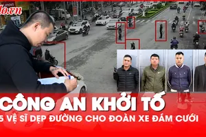 Cập nhật vụ vệ sĩ dẹp đường cho đoàn xe đám cưới: Khởi tố 5 người