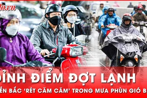Miền Bắc đang ở đỉnh điểm của không khí lạnh, mưa phùn gió bấc tê tái