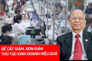 Cắt giảm, đơn giản hóa thủ tục kinh doanh: ‘Chủ trương 1, quyết tâm 10, cách làm hàng trăm’ 
