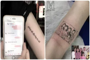 Chuyện cảm động phía sau hình xăm ‘tin nhắn cuối cùng của mẹ’