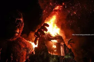 Cháy nổ tại buổi ra mắt phim Kong: Skull Island