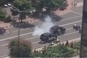 Chùm ảnh: Hiện trường đánh bom kinh hoàng ở Indonesia