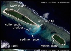 Trung Quốc bị nghi mở rộng bồi đắp trái phép ở Hoàng Sa