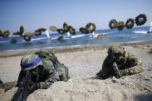 50 tàu hải quân Mỹ - Hàn tập trận đối phó Triều Tiên