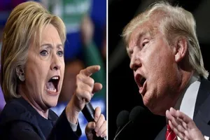 Trump bất ngờ dẫn trước khiến bà Clinton lo sốt vó