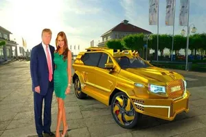 Đề xuất siêu xe mạ vàng cho ông Trump ngày nhậm chức