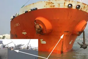 Tàu chở dầu Việt Nam va chạm khu trục hạm Đài Loan