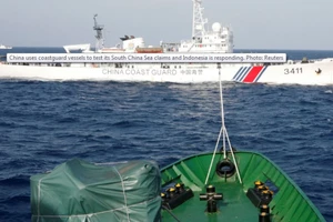 Tàu tuần duyên của Trung Quốc ở biển Đông. Ảnh: REUTERS