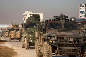 Đoàn xe quân sự của Thổ Nhĩ Kỳ. Ảnh: AFP