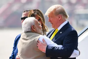 Thủ tướng Ấn Độ Narendra Modi (trái) và Tổng thống Mỹ Donald Trump. Ảnh: GETTY