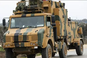 Một đoàn xe quân sự Thổ Nhĩ Kỳ ở đông Idlib, Syria. Ảnh: AP
