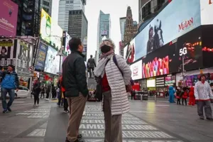 Quảng trường Thời đại ở New York, Mỹ.