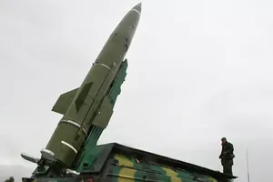 Tên lửa đạn đạo chiến thuật tầm ngắn Tochka của Nga. Ảnh: SPUTNIK