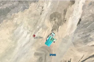 Ảnh vệ tinh về bãi thử Lop Nur của Trung Quốc. 