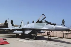 Tiêm kích MiG-29 tại căn cứ không quân Khmeimim (Syria). Ảnh: PRESS TV
