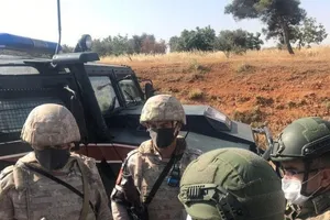 Một cuộc tuần tra chung của Nga và Thổ Nhĩ Kỳ ở Syria. Ảnh: SPUTNIK