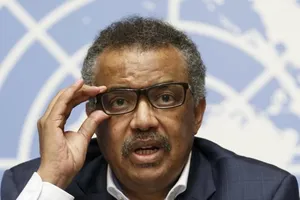 Tổng giám đốc Tổ chức Y tế Thế giới (WHO) Tedros Adhanom Ghebreyesus. Ảnh: AP