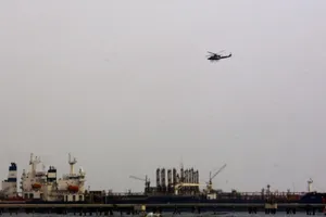 Tàu chở dầu của Iran ngoài khơi bờ biển Venezuela.