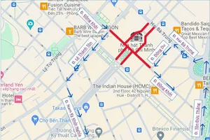 TP.HCM: Cấm xe lưu thông trên đường Đồng Khởi ngày Mùng 5 Tết