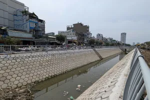 Một đoạn dự án cải tạo kênh Hàng Bàng sẽ khánh thành ngày 17-1